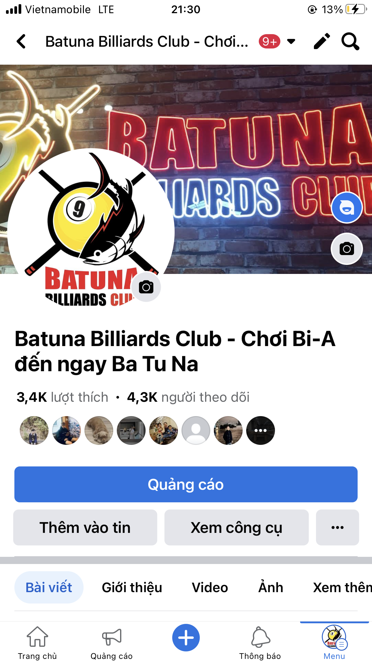 Page Batuna Billiards Club